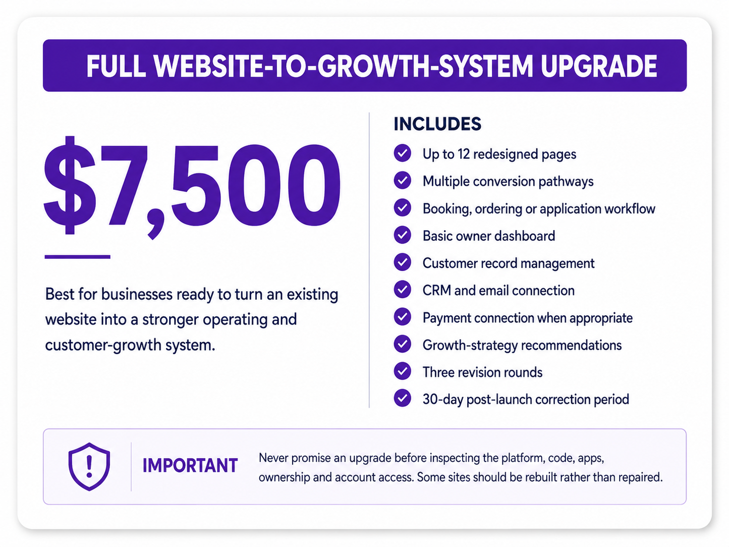 Business Website + App Upgrade