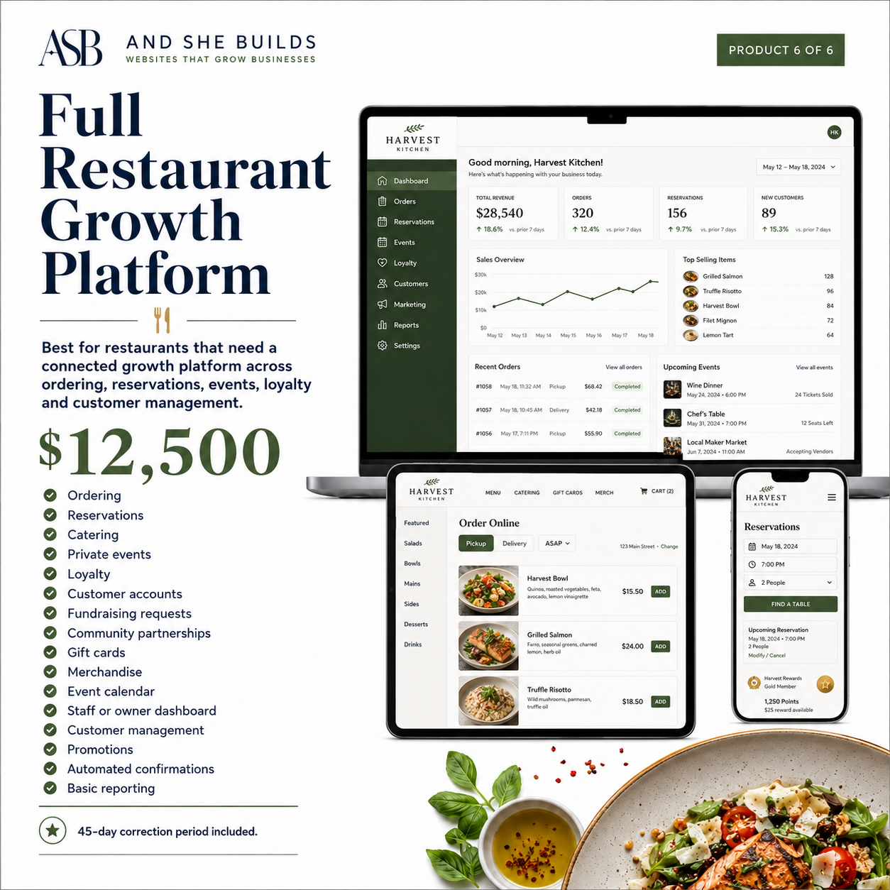 Restaurant Growth And Ordering System