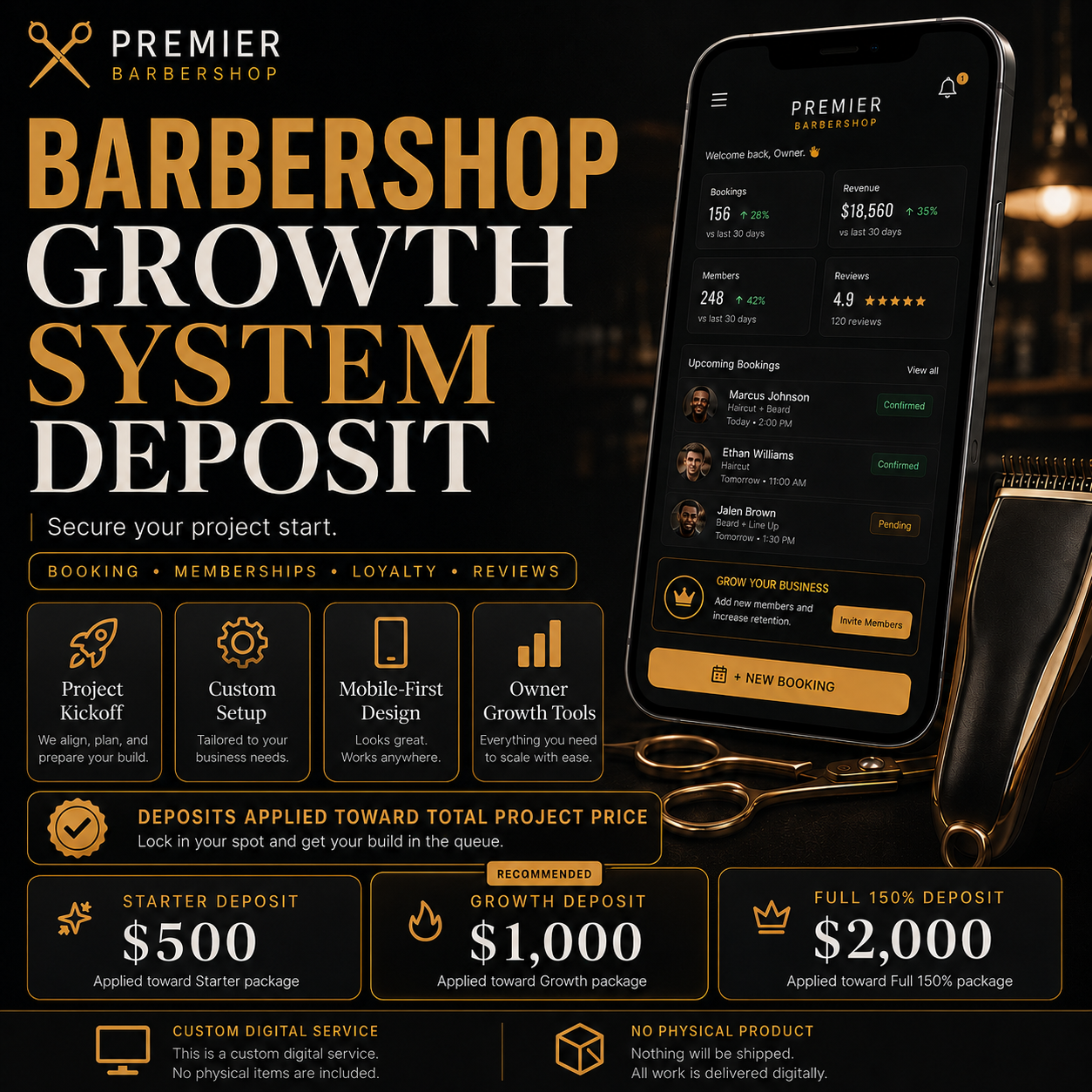 Barbershop Growth System Deposit