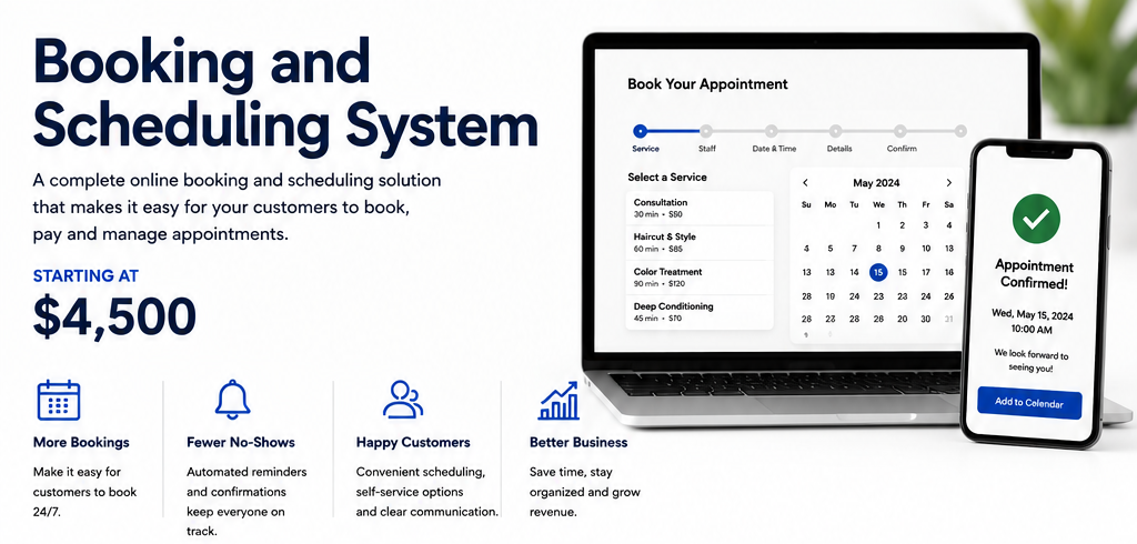 BOOKING AND SCHEDULING SYSTEM