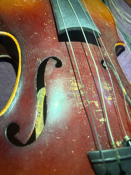 Two 19th Century German Stradivarius-Model Violins (Cremonensis Labels) – Restoration Set